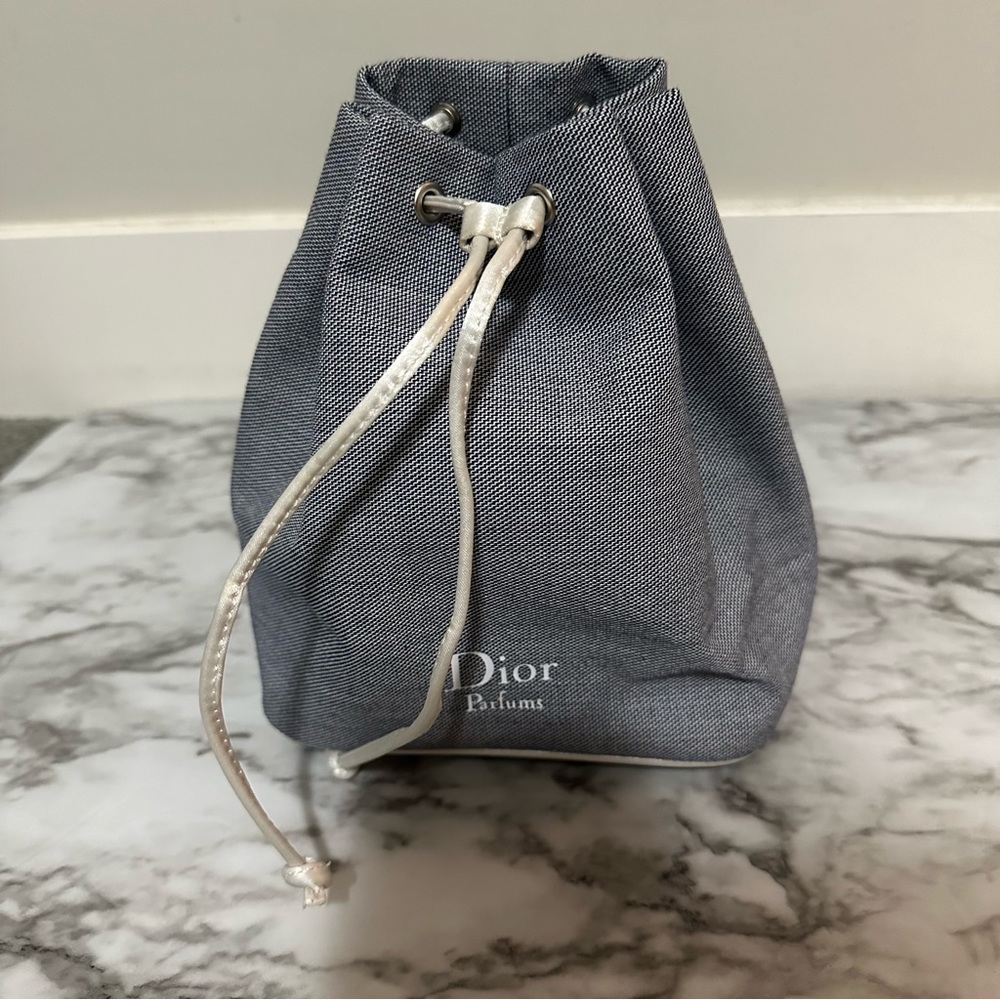 Dior parfums make up bag cute draw string